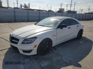 2013 Mercedes-Benz CLS-Class CLS 63 AMG with VIN WDDLJ7EB2DA085782, listed as a Copart auction lot 43229545 with 113,010 mi miles and Salvage Title. Bid and sale history available at carsss.com. Image 1.