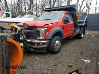2021 Ford F-550 XL with VIN 1FDUF5HT5MDA10111, listed as a Copart auction lot 87877275 with 36,100 mi miles and Salvage Title. Bid and sale history available at carsss.com. Image 4.
