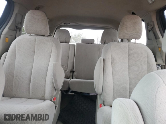 2012 Toyota Sienna LE with VIN 5TDJK3DCXCS035649, listed as a Copart auction lot 51538405 with 235,256 mi miles and Clean Title. Bid and sale history available at carsss.com. Image 10.