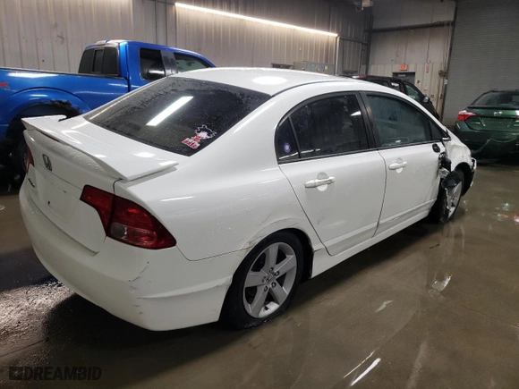 2008 Honda Civic Sdn EX-L with VIN 1HGFA169X8L091342, listed as a Copart auction lot 82370754 with 152,116 mi miles and Salvage Title. Bid and sale history available at carsss.com. Image 3.