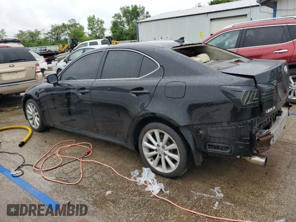 2010 Lexus IS 250 with VIN JTHCF5C27A5041833, listed as a Copart auction lot 59590395 with 205,747 mi miles and Salvage title. Bid and sale history available at DreamBid. Image 2.