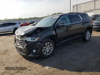 2019 Chevrolet Traverse LT z VIN 1GNEVHKW5KJ260390, wystawiony jako Copart lot #62296245 z przebiegiem 83 098 mil mil oraz Szkoda całkowita • Salvage title. Historia ofert i sprzedaży dostępna na DreamBid. Obrazek 1.