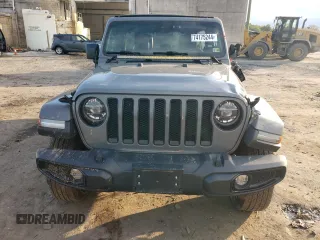 2021 Jeep Wrangler Unlimited Sahara High Altitude with VIN 1C4HJXEG0MW671105, listed as a Copart auction lot 74175244 with 51,610 mi miles and Salvage title. Bid and sale history available at DreamBid. Image 5.