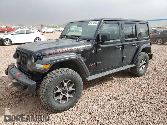 2021 Jeep Wrangler Unlimited Rubicon с VIN 1C4HJXFG7MW586020, выставлен на аукционе Copart как лот 49179395 с пробегом 20 479 миль миль и Списание • Salvage title. История ставок и продаж доступна на DreamBid. Изображение 1.