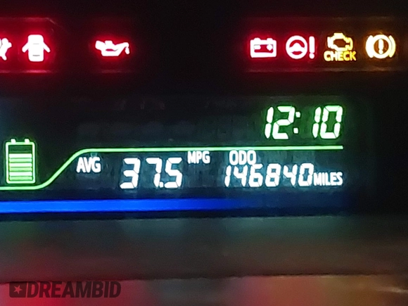 2012 Toyota Prius Two with VIN JTDZN3EU6C3092109, listed as a IAAI auction lot 41970469 with 146,840 mi miles and . Bid and sale history available at DreamBid. Image 15.