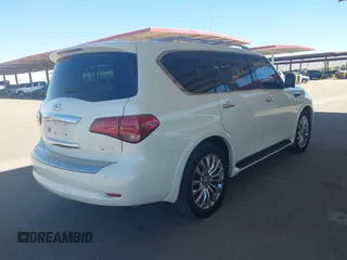 2016 Infiniti QX80 with VIN JN8AZ2NDXG9800865, listed as a IAAI auction lot 42827188 with 132,030 mi miles and . Bid and sale history available at DreamBid. Image 4.