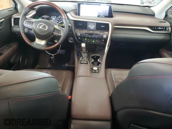 2016 Lexus RX 450h with VIN 2T2BGMCA8GC003918, listed as a Copart auction lot 57071775 with 144,782 mi miles and Salvage title. Bid and sale history available at DreamBid. Image 8.
