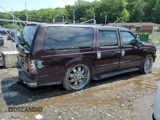 2000 Ford Excursion XLT z VIN 1FMNU41S0YEC33436, wystawiony jako Copart lot #58967765 z przebiegiem 150 114 mil mil oraz Szkody całkowita. Historia ofert i sprzedaży dostępna na DreamBid. Obrazek 3.