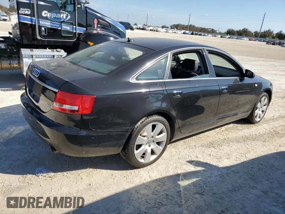2007 Audi A6 3.2L with VIN WAUDH74F07N135135, listed as a Copart auction lot 76583304 with 0 mi miles and Salvage Title. Bid and sale history available at carsss.com. Image 3.