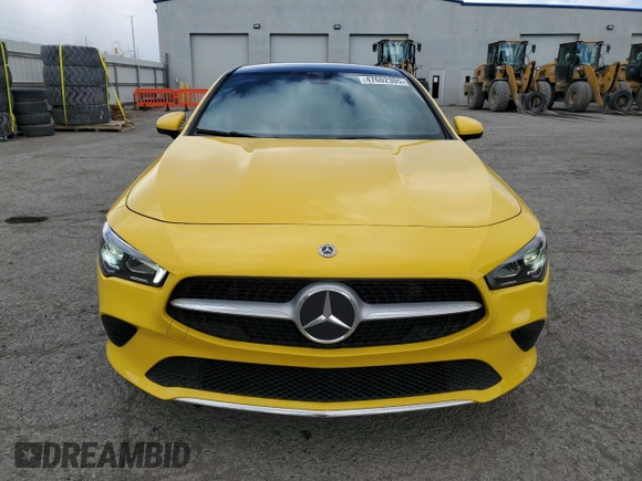 2020 Mercedes-Benz CLA 250 with VIN WDD5J4HB8LN038332, listed as a Copart auction lot 47602305 with 81,947 mi miles and Salvage title. Bid and sale history available at DreamBid. Image 5.