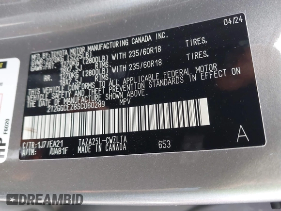 2025 Lexus NX with VIN 2T2GGCEZ8SC060289, listed as a IAAI auction lot 41869715 with 13,767 mi miles. Bid and sale history available at carsss.com. Image 9.