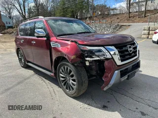 2023 Nissan Armada Platinum with VIN JN8AY2DB2P9835192, listed as a Copart auction lot 50734435 with 36,838 mi miles and Clean Title. Bid and sale history available at carsss.com. Image 4.