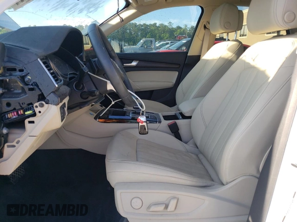 2021 Audi Q5 with VIN WA1AABFY4M2113383, listed as a Copart auction lot 49538844 with 19,462 mi miles and . Bid and sale history available at DreamBid. Image 7.