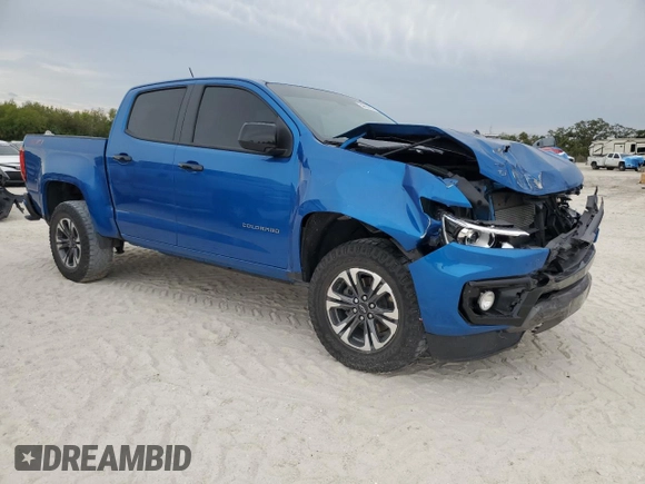 2022 Chevrolet Colorado 4WD Z71 z VIN 1GCGTDEN6N1270014, wystawiony jako Copart lot #54860965 z przebiegiem 49 029 mil mil oraz Szkoda całkowita • Salvage title. Historia ofert i sprzedaży dostępna na DreamBid. Obrazek 4.