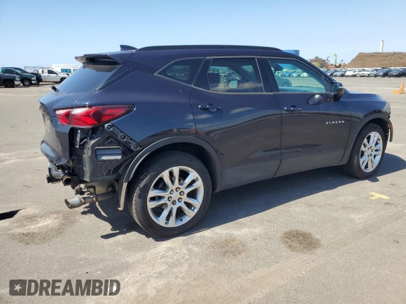 2020 Chevrolet Blazer LT with VIN 3GNKBJRS1LS587827, listed as a Copart auction lot 43178735 with 37,254 mi miles and Clean title. Bid and sale history available at DreamBid. Image 3.