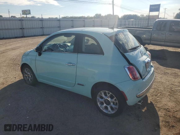 2017 FIAT 500 Lounge z VIN 3C3CFFCR4HT524036, wystawiony jako Copart lot #72024774 z przebiegiem 121 130 mil mil oraz Szkoda całkowita • Salvage title. Historia ofert i sprzedaży dostępna na DreamBid. Obrazek 2.