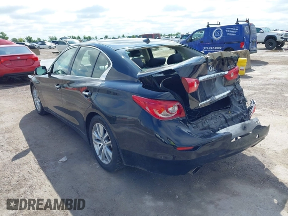 2015 Infiniti Q50 Premium with VIN JN1BV7AP6FM352678, listed as a IAAI auction lot 42197537 with 192,761 mi miles and . Bid and sale history available at DreamBid. Image 3.