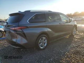 2023 Toyota Sienna Platinum with VIN 5TDESKFC7PS090512, listed as a Copart auction lot 85953464 with 24,825 mi miles and Salvage Title. Bid and sale history available at DreamBid. Image 3.