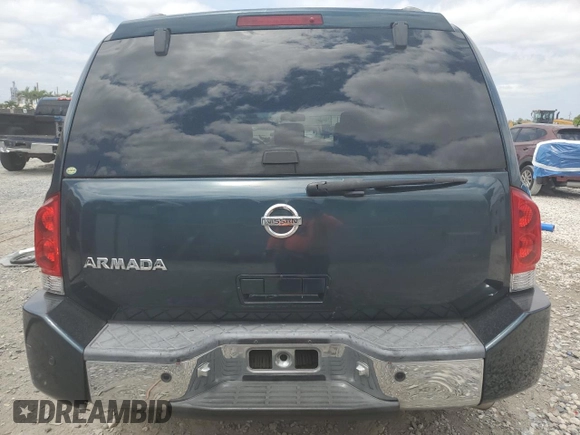 2006 Nissan Armada LE z VIN 5N1AA08A66N704984, wystawiony jako Copart lot #53643095 z przebiegiem 217 337 mil mil oraz Szkoda całkowita • Salvage title. Historia ofert i sprzedaży dostępna na DreamBid. Obrazek 6.