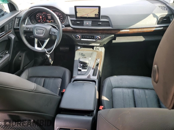 2019 Audi Q5 Premium Plus with VIN WA1BNAFY0K2066434, listed as a Copart auction lot 59843625 with 52,591 mi miles and Salvage title. Bid and sale history available at DreamBid. Image 8.