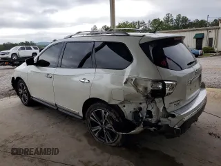 2017 Nissan Pathfinder SV with VIN 5N1DR2MM0HC661484, listed as a Copart auction lot 54237545 with 138,450 mi miles and Salvage title. Bid and sale history available at DreamBid. Image 2.