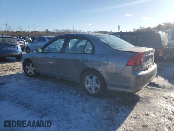 2004 Honda Civic EX with VIN 2HGES26854H613579, listed as a Copart auction lot 43901315 with 133,188 mi miles and Clean Title. Bid and sale history available at DreamBid. Image 2.