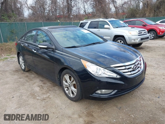 2013 Hyundai Sonata Limited with VIN 5NPEC4AC5DH611762, listed as a IAAI auction lot 41909934 with 146,339 mi miles and . Bid and sale history available at carsss.com. Image 1.