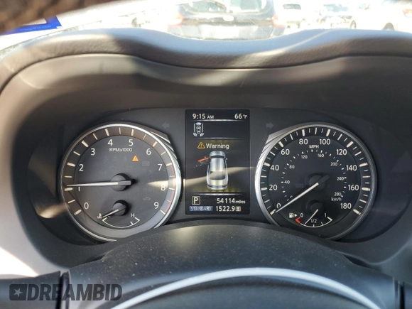 2021 Infiniti Q50 Luxe with VIN JN1EV7BP5MM702973, listed as a Copart auction lot 53355165 with 54,114 mi miles and Clean title. Bid and sale history available at DreamBid. Image 9.