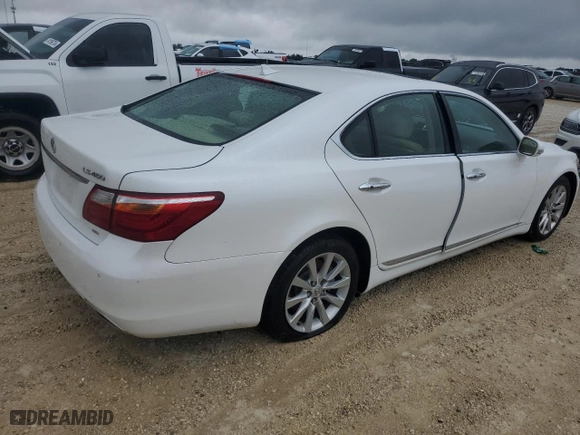 2011 Lexus LS 460 with VIN JTHCL5EF6B5010552, listed as a Copart auction lot 74747814 with 0 mi miles and Salvage Title. Bid and sale history available at carsss.com. Image 3.