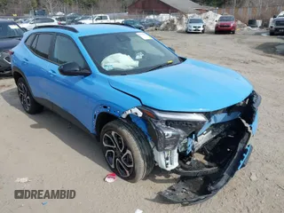 2024 Chevrolet Trax 2RS with VIN KL77LJE20RC187500, listed as a IAAI auction lot 41782659 with 16,313 mi miles and . Bid and sale history available at DreamBid. Image 1.
