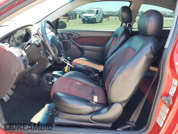 2002 Ford Focus SVT with VIN 3FAHP39532R237704, listed as a Copart auction lot 68014614 with 209,004 mi miles and Salvage Title. Bid and sale history available at DreamBid. Image 7.