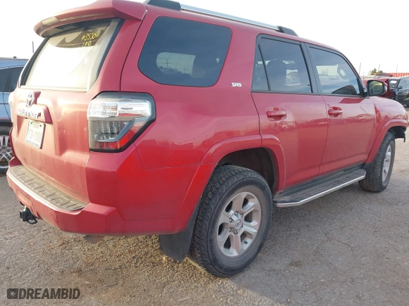 2019 Toyota 4Runner SR5 with VIN JTEZU5JR9K5193207, listed as a IAAI auction lot 40982389 with 54,580 mi miles. Bid and sale history available at carsss.com. Image 4.