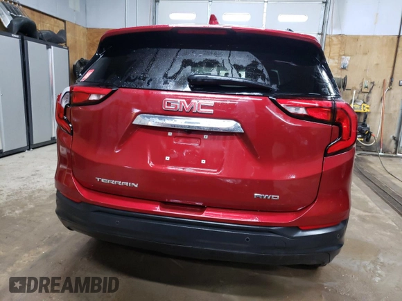 2021 GMC Terrain SLE with VIN 3GKALTEV1ML317378, listed as a Copart auction lot 54823015 with 59,753 mi miles and Salvage title. Bid and sale history available at DreamBid. Image 6.