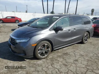2023 Honda Odyssey Elite z VIN 5FNRL6H97PB071003, wystawiony jako Copart lot #43641965 z przebiegiem Nie podano mil oraz Szkoda całkowita • Salvage title. Historia ofert i sprzedaży dostępna na DreamBid. Obrazek 1.