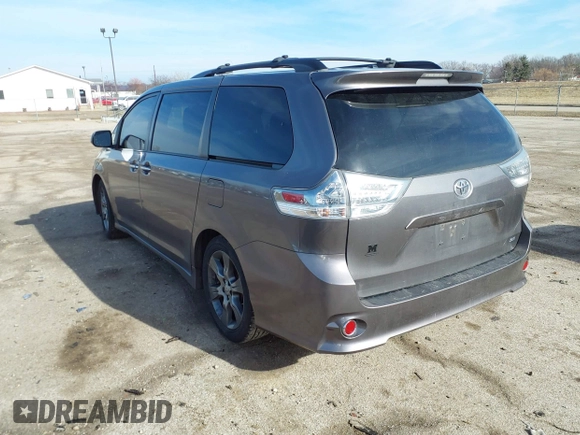 2015 Toyota Sienna SE with VIN 5TDXK3DC8FS633124, listed as a IAAI auction lot 41475935 with 182,921 mi miles and . Bid and sale history available at DreamBid. Image 3.