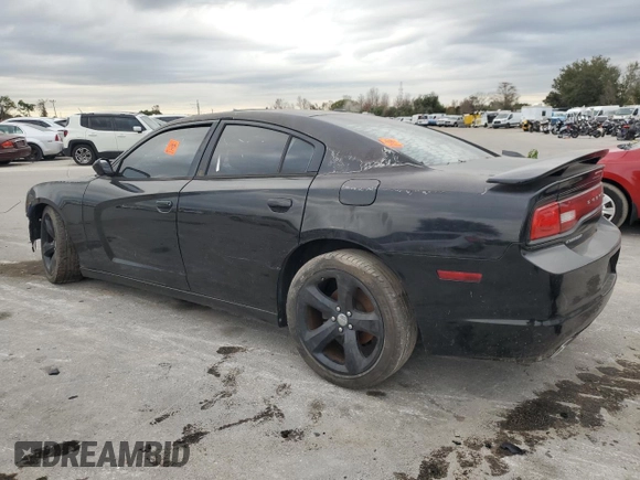 2013 Dodge Charger SXT with VIN 2C3CDXHG6DH513092, listed as a Copart auction lot 41635495 with 0 mi miles and Salvage Title. Bid and sale history available at carsss.com. Image 2.