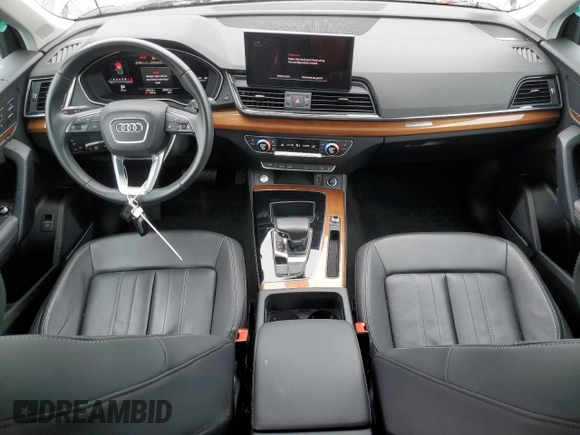 2022 Audi Q5 S line Premium Plus with VIN WA1EAAFY2N2020441, listed as a Copart auction lot 55841995 with 40,316 mi miles and Salvage title. Bid and sale history available at DreamBid. Image 8.