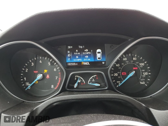 2017 Ford Focus SE with VIN 1FADP3F20HL254766, listed as a Copart auction lot 54068045 with 82,558 mi miles and Salvage title. Bid and sale history available at DreamBid. Image 9.