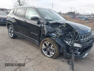 2020 Jeep Compass Limited with VIN 3C4NJDCB6LT164075, listed as a IAAI auction lot 41505470 with 47,196 mi miles and . Bid and sale history available at DreamBid. Image 1.