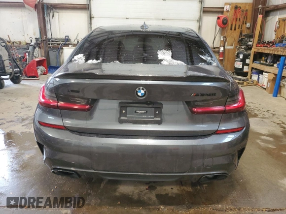2022 BMW 3 Series M340i xDrive with VIN WBA5U9C02NFL66019, listed as a Copart auction lot 86330044 with 42,394 mi miles and Salvage Title. Bid and sale history available at DreamBid. Image 6.