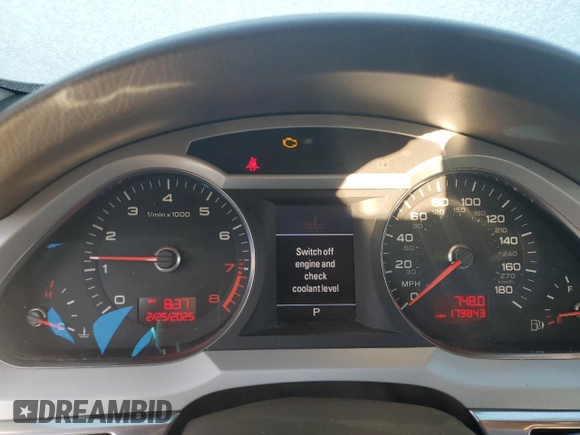 2010 Audi A6 3.0T Premium Plus with VIN WAUFGAFB8AN034080, listed as a Copart auction lot 44987385 with 179,843 mi miles and Salvage Title. Bid and sale history available at carsss.com. Image 9.