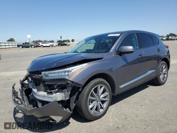2021 Acura RDX Technology z VIN 5J8TC2H58ML005789, wystawiony jako Copart lot #57719415 z przebiegiem 50 475 mil mil oraz Szkoda całkowita • Salvage title. Historia ofert i sprzedaży dostępna na DreamBid. Obrazek 1.
