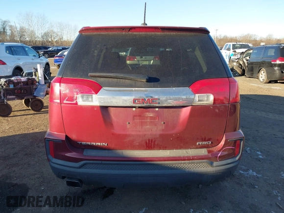 2017 GMC Terrain SLE with VIN 2GKFLSEK2H6176045, listed as a IAAI auction lot 41292556 with 107,321 mi miles. Bid and sale history available at carsss.com. Image 16.