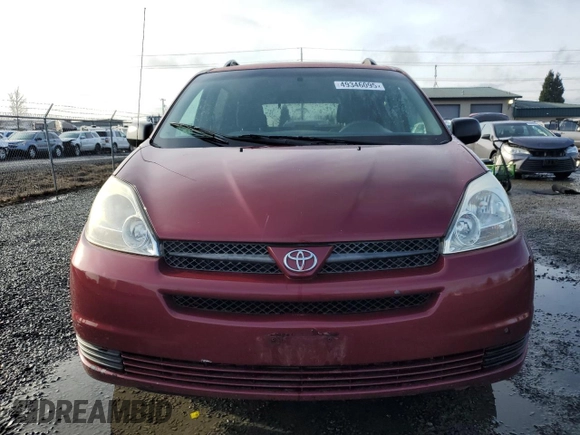 2005 Toyota Sienna CE with VIN 5TDZA23C35S243313, listed as a Copart auction lot 49346095 with 224,913 mi miles and Salvage Title. Bid and sale history available at carsss.com. Image 5.