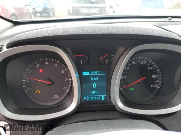2015 Chevrolet Equinox LT with VIN 1GNALBEK4FZ123863, listed as a Copart auction lot 53713315 with 116,028 mi miles and Clean Title. Bid and sale history available at carsss.com. Image 9.