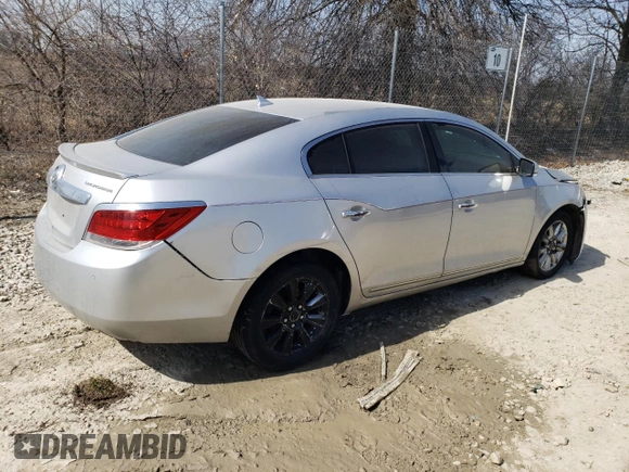 2013 Buick LaCrosse Leather with VIN 1G4GC5ER6DF312784, listed as a Copart auction lot 46216775 with 130,730 mi miles and Salvage Title. Bid and sale history available at DreamBid. Image 3.