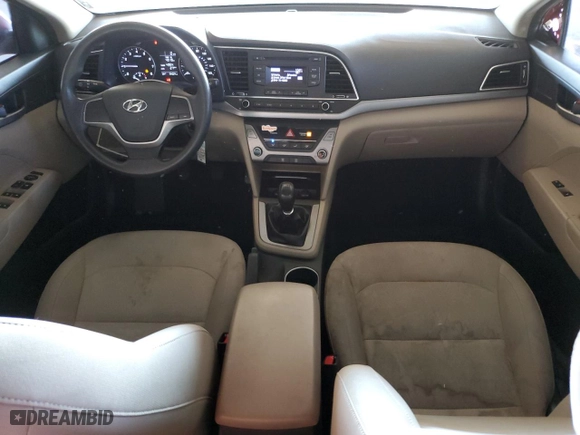 2017 Hyundai Elantra SE with VIN KMHD74LF6HU282102, listed as a Copart auction lot 49960075 with 94,024 mi miles and Salvage Title. Bid and sale history available at carsss.com. Image 8.