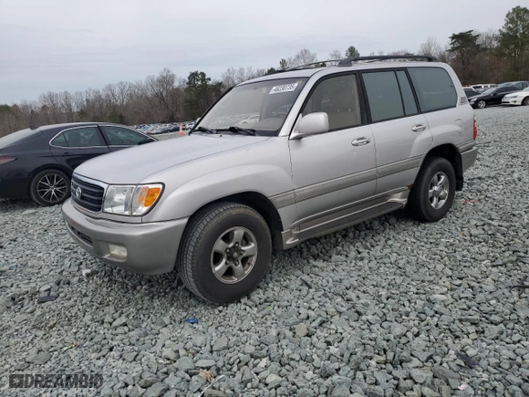 2001 Toyota Land Cruiser with VIN JTEHT05JX12004912, listed as a Copart auction lot 48230735 with 0 mi miles and Salvage Title. Bid and sale history available at carsss.com. Image 1.