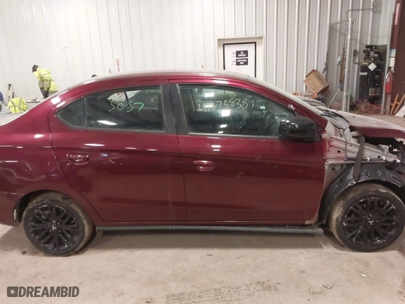 2022 Mitsubishi Mirage G4 ES with VIN ML32FUFJ3NHF04927, listed as a IAAI auction lot 41675838 with 28,730 mi miles. Bid and sale history available at carsss.com. Image 13.