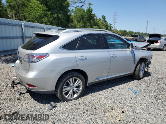 2012 Lexus RX 450h with VIN JTJBC1BA5C2427255, listed as a Copart auction lot 53188655 with Not provided miles and Non repairable. Bid and sale history available at DreamBid. Image 3.